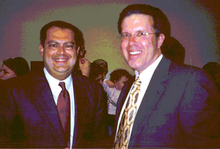 Senator Abraham and Attorney Carl Shusterman